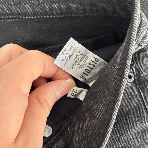 Pistola Dana High Rise Bootcut Jeans in Faded Black - Size 28 - Picture 5 of 6